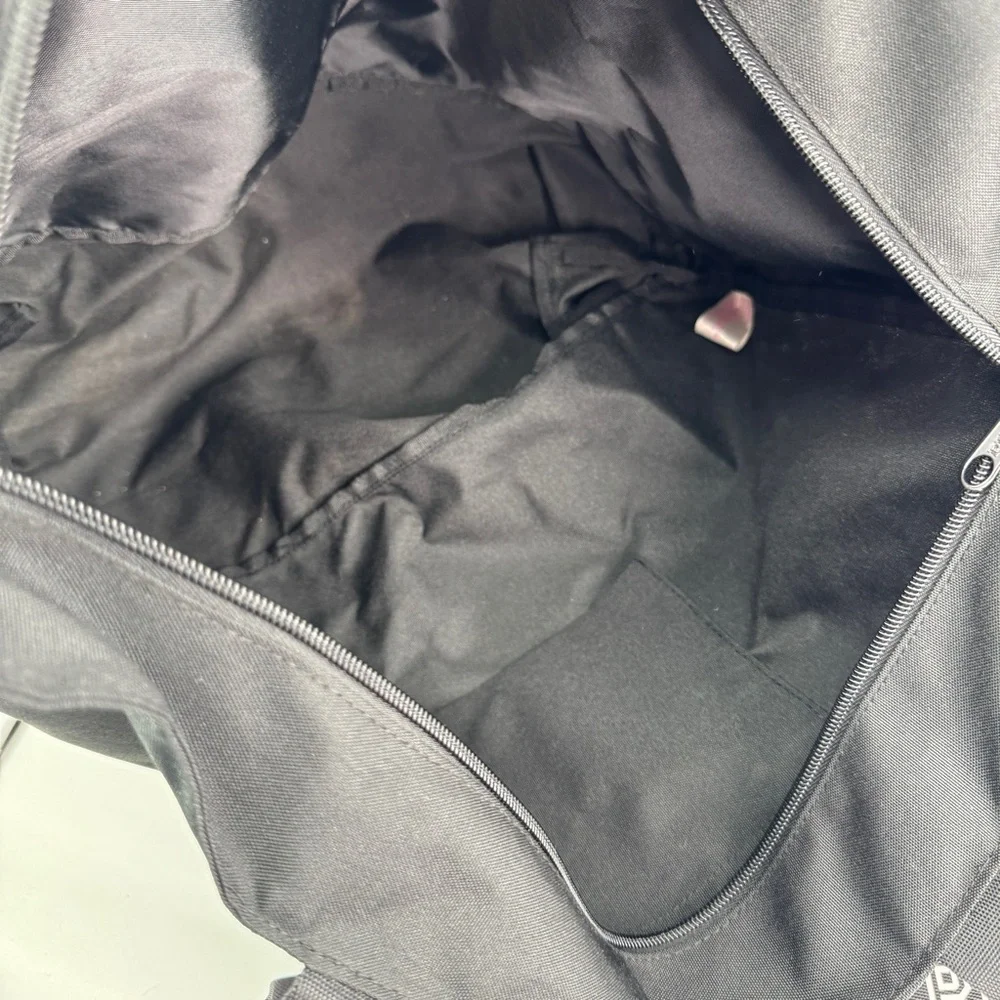 NWOT PINK By Victoria Secret Sequin Tote Bag Silver‎ Black Spellout straps - Picture 7 of 15